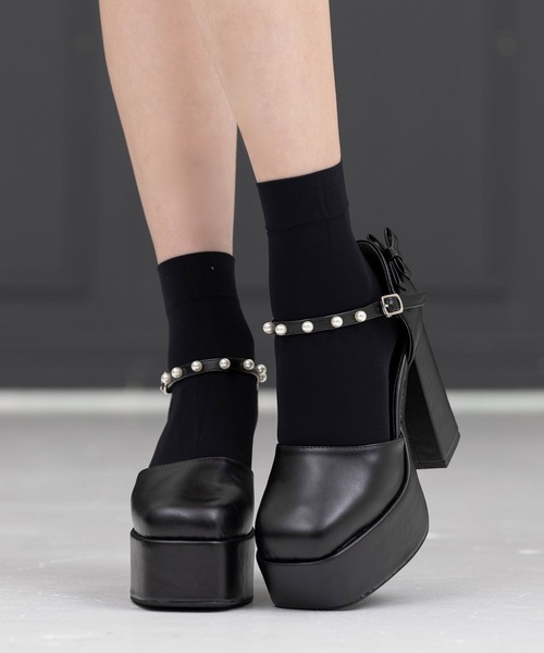 Millor TOKYO（ミラートーキョー）の「リュバンパールプラットフォームパンプス（パンプス・レディース・ブラック/ベージュ・23cm/23.5cm/24cm/24.5cm/25.5cm/22.5cm/25cm）」の21枚目の写真