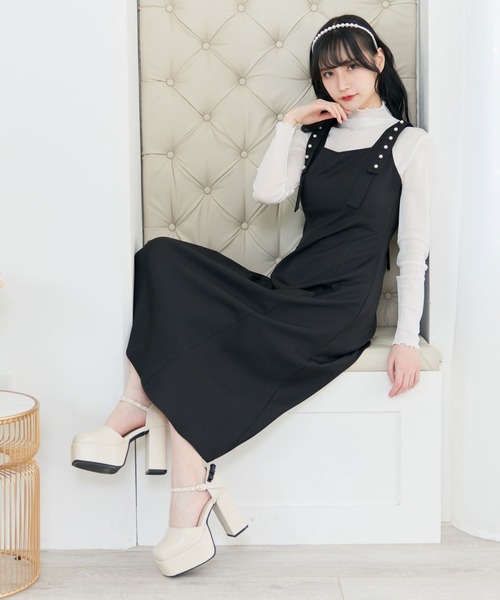 Millor TOKYO（ミラートーキョー）の「リュバンパールプラットフォームパンプス（パンプス・レディース・ブラック/ベージュ・23cm/23.5cm/24cm/24.5cm/25.5cm/22.5cm/25cm）」の11枚目の写真