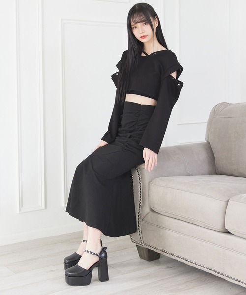 Millor TOKYO（ミラートーキョー）の「リュバンパールプラットフォームパンプス（パンプス・レディース・ブラック/ベージュ・23cm/23.5cm/24cm/24.5cm/25.5cm/22.5cm/25cm）」の8枚目の写真