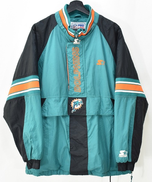 90s NFL PRO LINE マイアミドルフィンズ ナイロンジャケット 中綿NFL