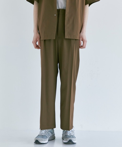 CITY TOKYO（シティトウキョウ）の「HIGH COUNTファンクションワイドパンツ（スラックス・メンズ・ホワイト/ブラウン/グレー/ブラック・1/2/3）」の4枚目の写真