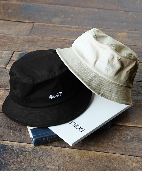 MinoriTY（マイノリティ）の「【MinoriTY】ブランドロゴバケットハット 帽子 メンズ（ハット・メンズ・ベージュ/ブラック・FREE）」の9枚目の写真