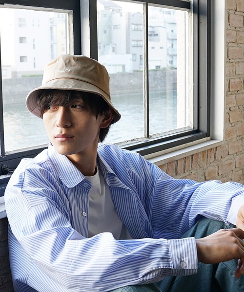 MinoriTY（マイノリティ）の「【MinoriTY】ブランドロゴバケットハット 帽子 メンズ（ハット・メンズ・ベージュ/ブラック・FREE）」の8枚目の写真