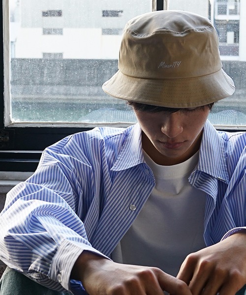 MinoriTY（マイノリティ）の「【MinoriTY】ブランドロゴバケットハット 帽子 メンズ（ハット・メンズ・ベージュ/ブラック・FREE）」の7枚目の写真