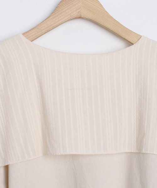 Dalfwin(ダールフィン)の「セーラーカラー長袖ロング丈ワンピース(ワンピース・レディース・ベージュ/ブラック・FREE)」の16枚目の写真