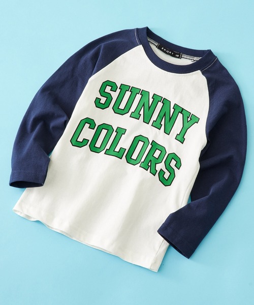 SHISKY（シスキー）の「SHISKY / シスキー 柄込み フロント/バックプリント/ラグランスリーブ カットソー 長袖 キッズ（Tシャツ/カットソー・キッズ・ダークグリーン系1/ダークグリーン/ネイビー/杢グレー/ネイビー系1/ダークグリーン系/ベージュ/サックスブルー/グレー系1/チャコール/グレー系/ホワイト系/ブラック/サックスブルー系/ネイビー系/オフホワイト・150/120/110/160/130/140）」の15枚目の写真