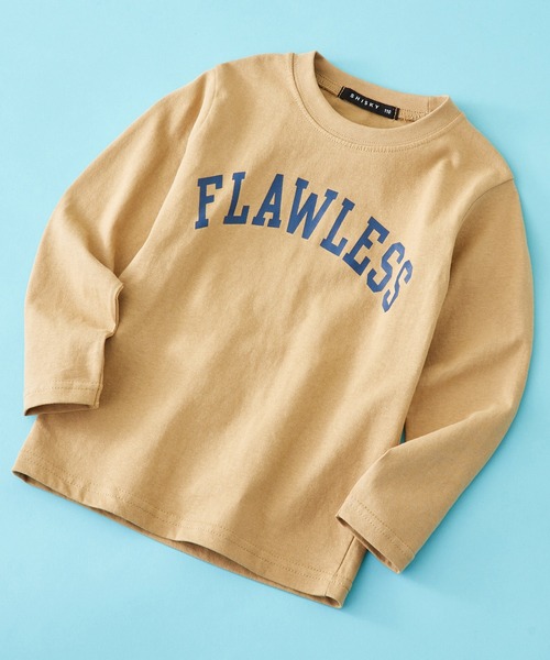 SHISKY（シスキー）の「SHISKY / シスキー 柄込み フロント/バックプリント/ラグランスリーブ カットソー 長袖 キッズ（Tシャツ/カットソー・キッズ・ダークグリーン系1/ダークグリーン/ネイビー/杢グレー/ネイビー系1/ダークグリーン系/ベージュ/サックスブルー/グレー系1/チャコール/グレー系/ホワイト系/ブラック/サックスブルー系/ネイビー系/オフホワイト・150/120/110/160/130/140）」の9枚目の写真