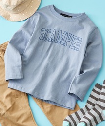 SHISKY | SHISKY / シスキー 柄込み フロント/バックプリント/ラグランスリーブ カットソー 長袖 キッズ(Tシャツ/カットソー)