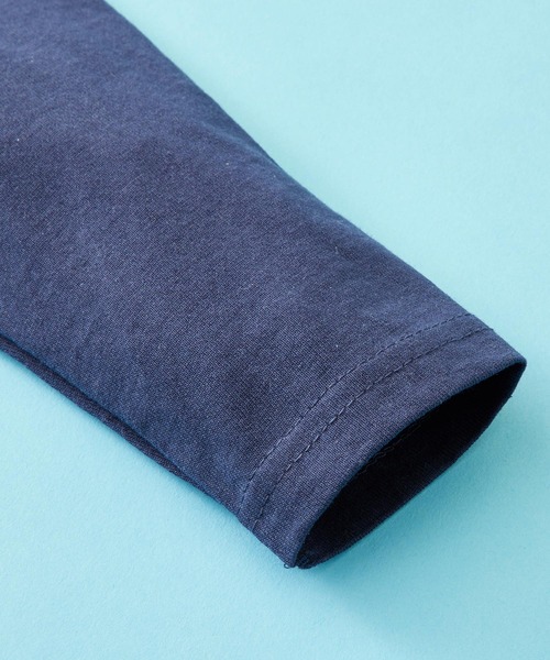 SHISKY（シスキー）の「SHISKY / シスキー 柄込み フロント/バックプリント/ラグランスリーブ カットソー 長袖 キッズ（Tシャツ/カットソー・キッズ・ダークグリーン系1/ダークグリーン/ネイビー/杢グレー/ネイビー系1/ダークグリーン系/ベージュ/サックスブルー/グレー系1/チャコール/グレー系/ホワイト系/ブラック/サックスブルー系/ネイビー系/オフホワイト・150/120/110/160/130/140）」の21枚目の写真