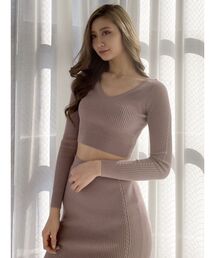 GYDA | VネックミニケーブルKT TOPS(ニット/セーター)