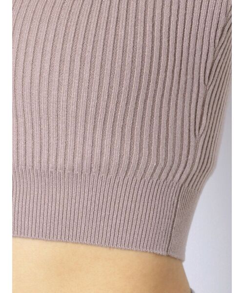 GYDA（ジェイダ）の「VネックミニケーブルKT TOPS（ニット/セーター・レディース・ピンク/ブラック・FREE）」の22枚目の写真