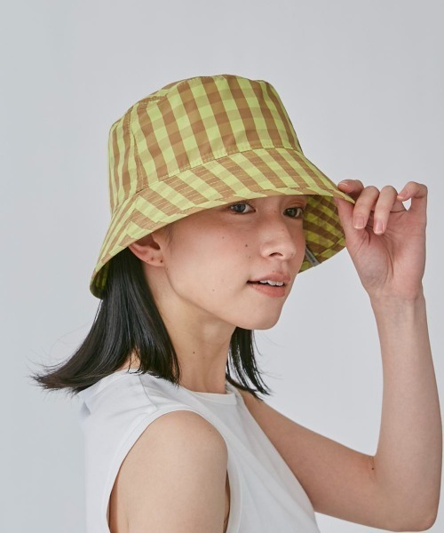 OVERRIDE（オーバーライド）の「OVERRIDE  RE:CHECK RAIN BUCKET SG（ハット・レディース・ブラック/ライトグリーン・58cm）」の13枚目の写真
