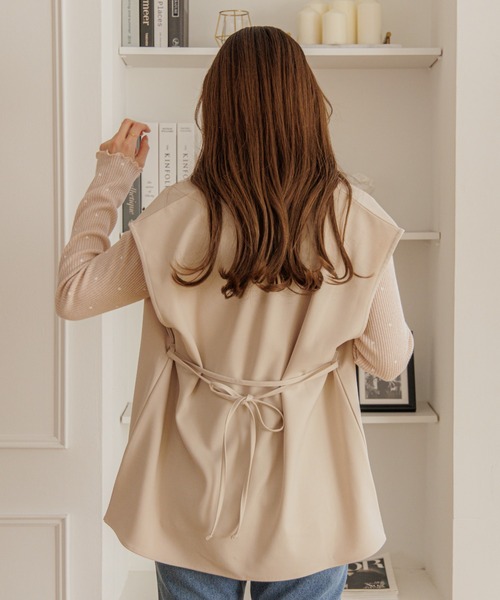 flower（フラワー）の「クラシックベスト（ベスト・レディース・アイボリー/ベージュ・FREE）」の11枚目の写真