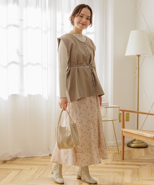 flower（フラワー）の「クラシックベスト（ベスト・レディース・アイボリー/ベージュ・FREE）」の13枚目の写真