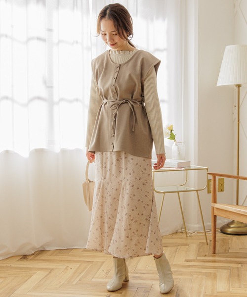 flower（フラワー）の「クラシックベスト（ベスト・レディース・アイボリー/ベージュ・FREE）」の21枚目の写真