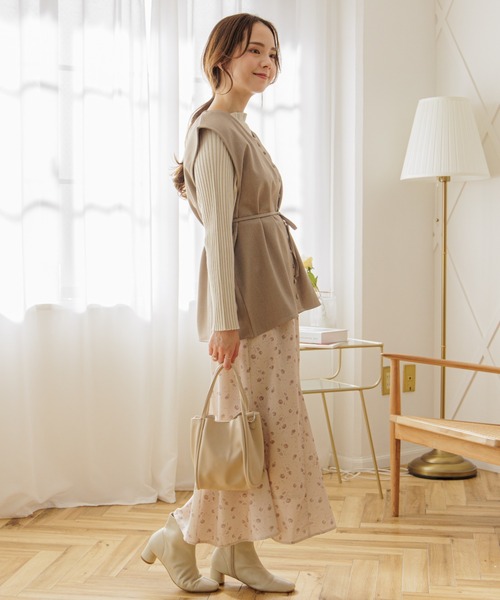 flower（フラワー）の「クラシックベスト（ベスト・レディース・アイボリー/ベージュ・FREE）」の5枚目の写真