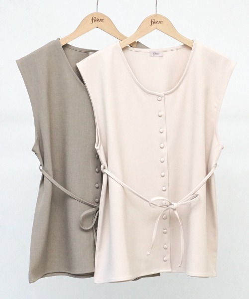 flower（フラワー）の「クラシックベスト（ベスト・レディース・アイボリー/ベージュ・FREE）」の17枚目の写真