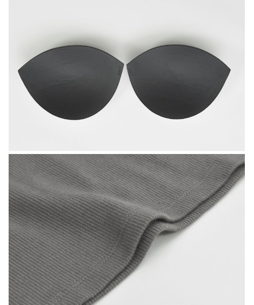 Re:EDIT（リエディ）の「[神山まりあさん着用]カップ付きアメスリタンクトップ（タンクトップ・レディース・ベージュ/オフホワイト/モカ/ブラック/チャコールグレー・LARGE/MEDIUM）」の21枚目の写真