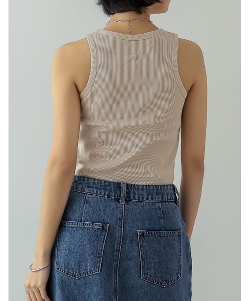 [神山まりあさん着用]カップ付きアメスリタンクトップ