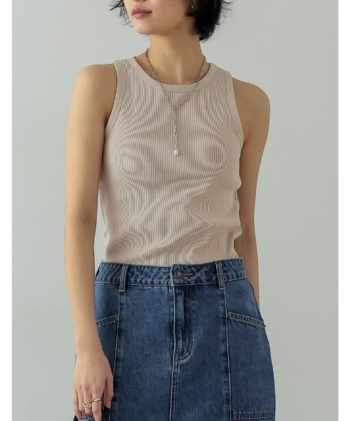 [神山まりあさん着用]カップ付きアメスリタンクトップ