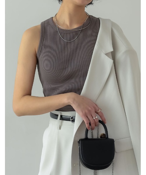 [神山まりあさん着用]カップ付きアメスリタンクトップ