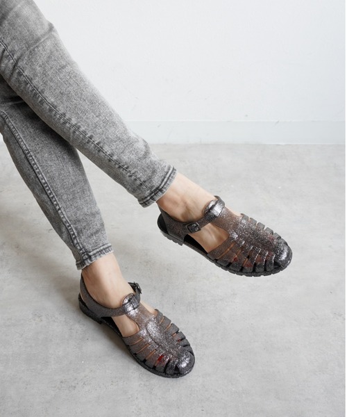 Fabby fabby(ファビィーファビィー)の「ラメグルカフラットサンダル(サンダル・レディース・ゴールド/ブラック/シルバー・SMALL/MEDIUM/LARGE)」の10枚目の写真