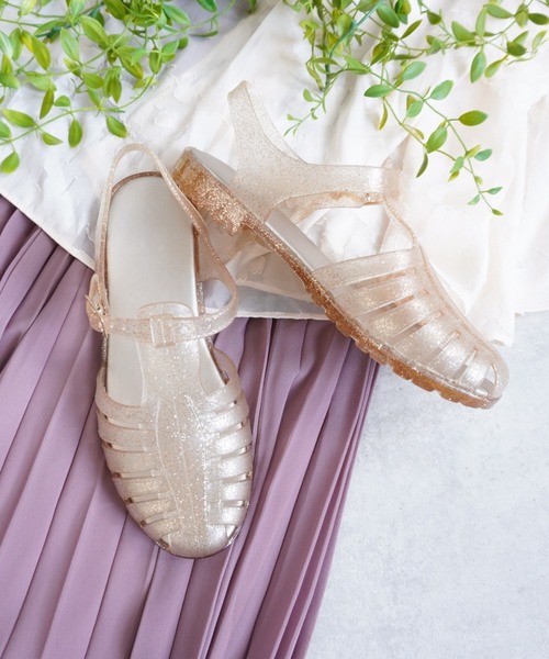 Fabby fabby(ファビィーファビィー)の「ラメグルカフラットサンダル(サンダル・レディース・ゴールド/ブラック/シルバー・SMALL/MEDIUM/LARGE)」の15枚目の写真