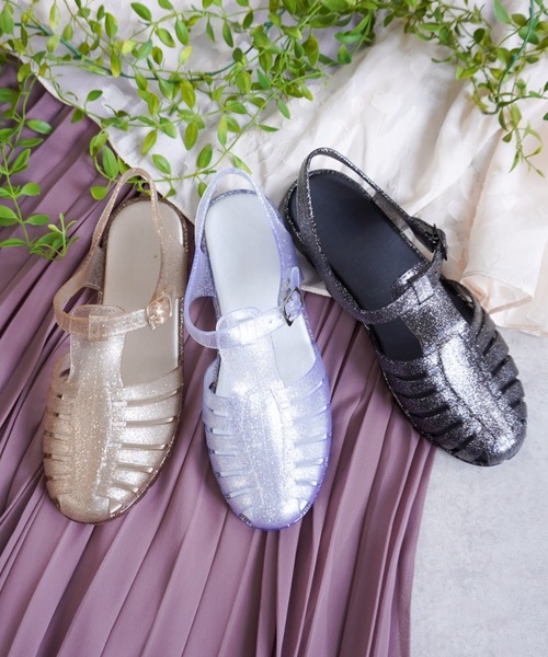 Fabby fabby(ファビィーファビィー)の「ラメグルカフラットサンダル(サンダル・レディース・ゴールド/ブラック/シルバー・SMALL/MEDIUM/LARGE)」の22枚目の写真