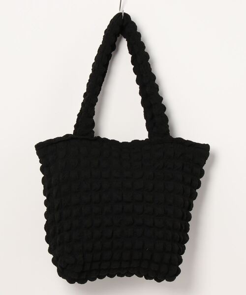 STYLEBLOCK(スタイルブロック)の「ポップコーンワッフルトートバッグ(トートバッグ・レディース・ホワイト/ブラック/ブルー/イエロー/ピンク・FREE)」の6枚目の写真