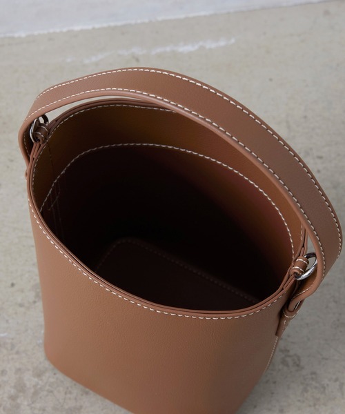 EFOLE(エフォル)の「Flower print bucket bag / フラワープリント バケットバッグ(ハンドバッグ・レディース・ブラウン/オフホワイト・FREE)」の9枚目の写真