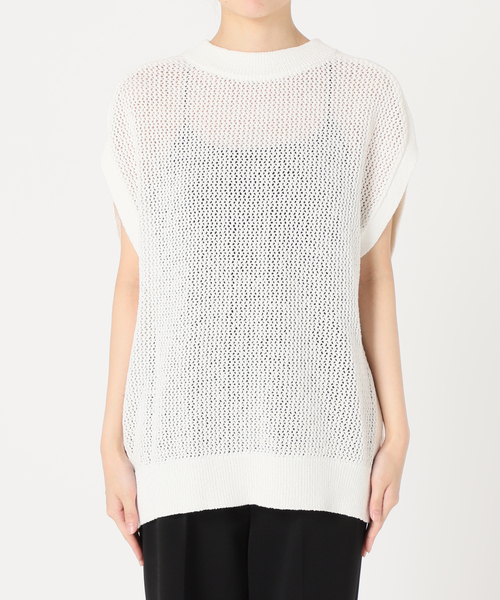 VERMEIL par IENA サマーニット 予約》wool yak mix rib Knit プルオーバー（ニット／セーター
