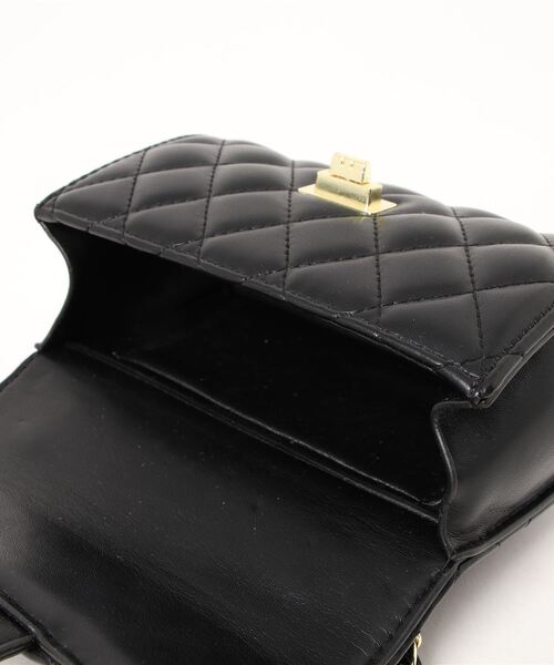 DONOBAN（ドノバン）の「キルティングチェーンショルダーバッグ（ショルダーバッグ・レディース・ブラック/ピンク/グリーン/アイボリー・ONESIZE）」の8枚目の写真