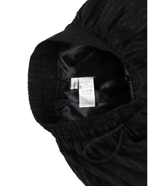 MIRO AMURETTE（ミロアミュレット）の「side ribbon check skirt/チェックボリュームスカート（スカート・レディース・ホワイト/ブラック・MEDIUM/SMALL）」の6枚目の写真