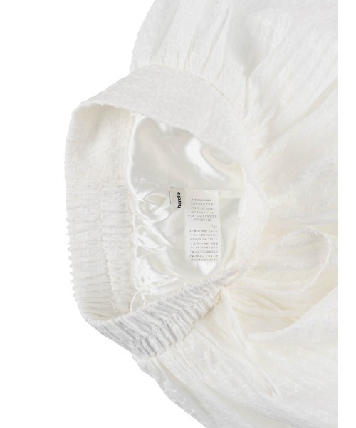 MIRO AMURETTE（ミロアミュレット）の「side ribbon check skirt/チェックボリュームスカート（スカート・レディース・ホワイト/ブラック・MEDIUM/SMALL）」の11枚目の写真