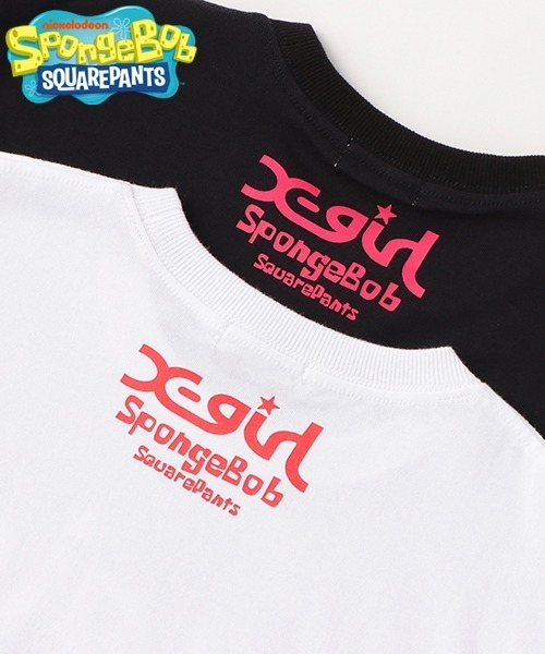 X-girl Stages（エックスガールステージス）の「【コラボ】スポンジボブスケボー半袖Tシャツ（Tシャツ/カットソー・キッズ・ブラック/ホワイト・120cm/130cm/90cm/110cm/140cm/80ｃｍ/100cm）」の16枚目の写真