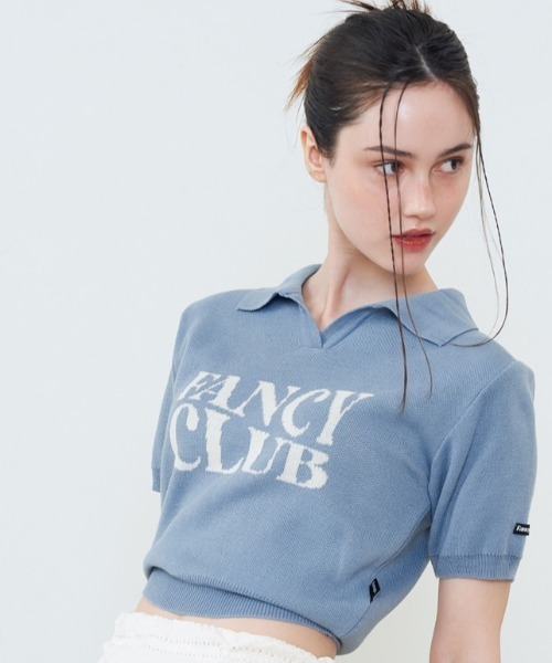 [FANCY CLUB]HERRINGBONE STRIPE MICROSHORTS★韓国★関税込み★ A'GEM/9 × .kom『 FANCY CLUB/ファンシークラブ』2 WAY COLLAR