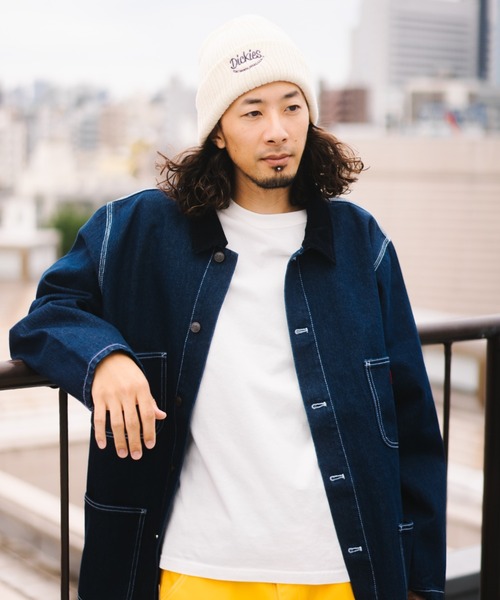 Dickies（ディッキーズ）の「Dickies EMB ニットワッチ/ロゴ/ニット帽/フリーサイズ/帽子/キャップ/ディッキーズ（ニットキャップ/ビーニー・メンズ・ブラウン/ネイビー/オフホワイト/ブラック・FREE）」の7枚目の写真