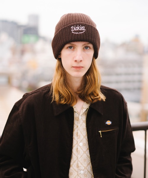 Dickies（ディッキーズ）の「Dickies EMB ニットワッチ/ロゴ/ニット帽/フリーサイズ/帽子/キャップ/ディッキーズ（ニットキャップ/ビーニー・メンズ・ブラウン/ネイビー/オフホワイト/ブラック・FREE）」の11枚目の写真