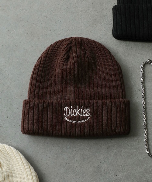 Dickies（ディッキーズ）の「Dickies EMB ニットワッチ/ロゴ/ニット帽/フリーサイズ/帽子/キャップ/ディッキーズ（ニットキャップ/ビーニー・メンズ・ブラウン/ネイビー/オフホワイト/ブラック・FREE）」の17枚目の写真
