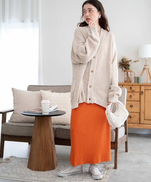 WEGO(ウィゴー)の「WEGO/ルーズフィットカーディガン(カーディガン/ボレロ・メンズ・ホワイト系その他/ブラック系その他/ダークグリーン/ブラック/ライトグレー/ブルー/ブルー系その他・LARGE/MEDIUM)」の10枚目の写真