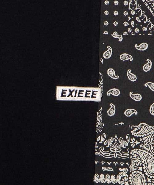EXIEEE(イグジー)の「バンダナ柄切り替えTシャツ(Tシャツ/カットソー・レディース・ベージュ/ブラック・SMALL/MEDIUM/LARGE)」の5枚目の写真