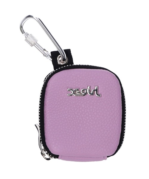 X-girl（エックスガール）の「FAUX LEATHER MULTI MINI CASE（その他小物・レディース・ブラック/ライトパープル・ONE SIZE）」の2枚目の写真