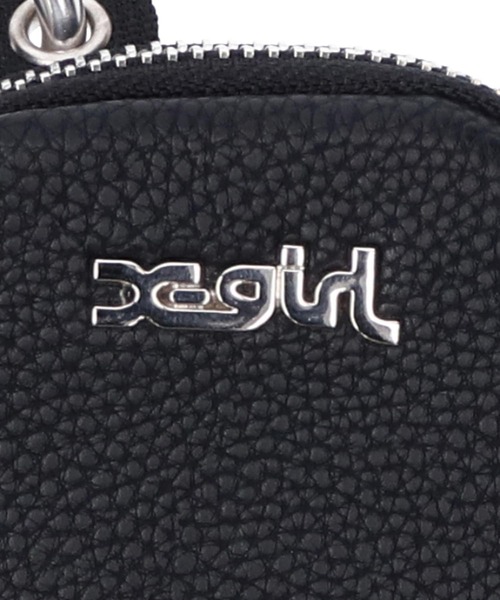 X-girl（エックスガール）の「FAUX LEATHER MULTI MINI CASE