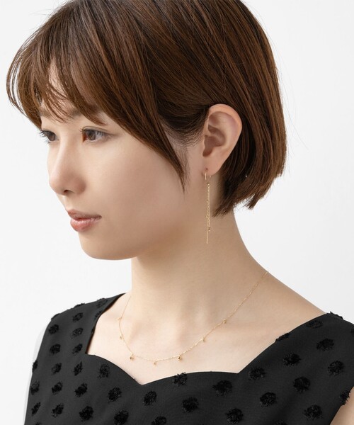 TOCCA(トッカ)の「SEEDS PIERCED EARRINGS K10イエローゴールドピアス(ピアス(両耳用)・レディース・ゴールド系・F)」の2枚目の写真