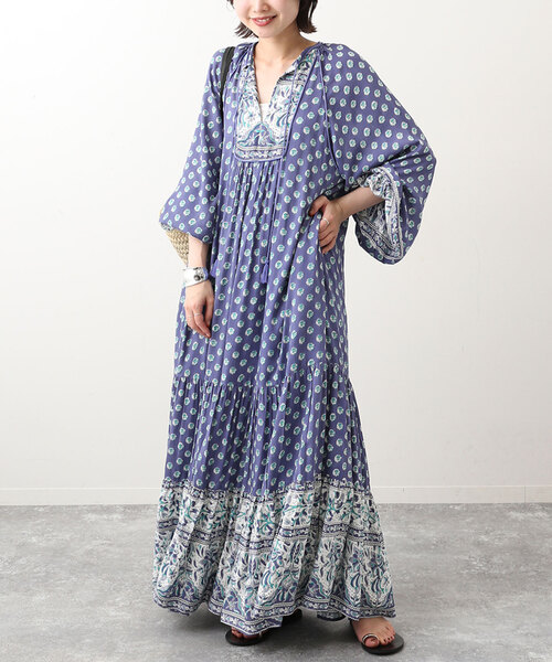 SLOBE IENA（スローブイエナ）の「インドパネルパターンワンピース