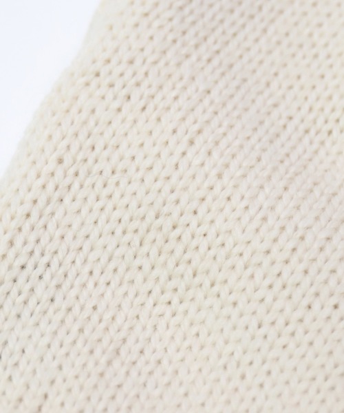 HIGHLAND 2000（ハイランドトゥーサウザンド）の「[ HIGHLAND2000 ] KNIT MITTEN / ミラノウール ミトングローブ（手袋・レディース・レッド/ブラック/アイボリー・FREE）」の7枚目の写真