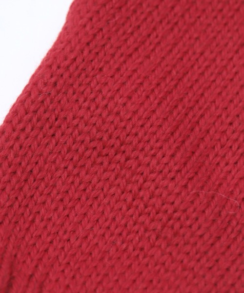 HIGHLAND 2000（ハイランドトゥーサウザンド）の「[ HIGHLAND2000 ] KNIT MITTEN / ミラノウール ミトングローブ（手袋・レディース・レッド/ブラック/アイボリー・FREE）」の11枚目の写真