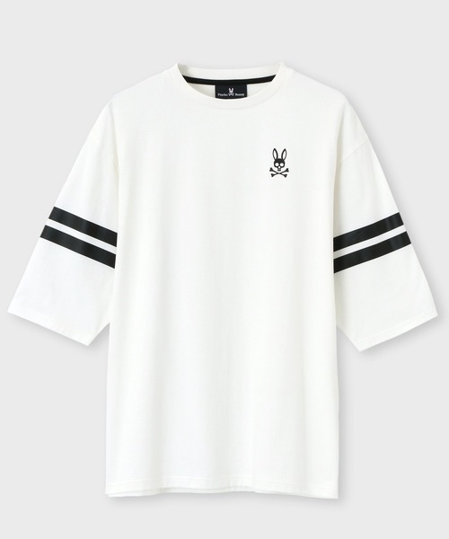 Psycho Bunny（サイコバニー）の「[EC限定]スリーブライン ビッグシルエット Tシャツ（Tシャツ/カットソー・メンズ・ブラック/グレイッシュベージュ/ホワイト・SMALL/MEDIUM/LARGE/X-LARGE）」の11枚目の写真