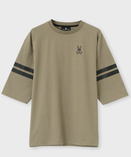 Psycho Bunny（サイコバニー）の「[EC限定]スリーブライン ビッグシルエット Tシャツ（Tシャツ/カットソー・メンズ・ブラック/グレイッシュベージュ/ホワイト・SMALL/MEDIUM/LARGE/X-LARGE）」の15枚目の写真