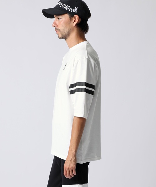 Psycho Bunny（サイコバニー）の「[EC限定]スリーブライン ビッグシルエット Tシャツ（Tシャツ/カットソー・メンズ・ブラック/グレイッシュベージュ/ホワイト・SMALL/MEDIUM/LARGE/X-LARGE）」の8枚目の写真